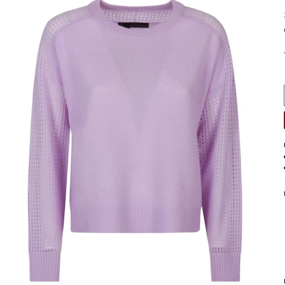 360 Cashmere Sweaters - NWT 360 Cashmere Orchid Round Neck Sweater